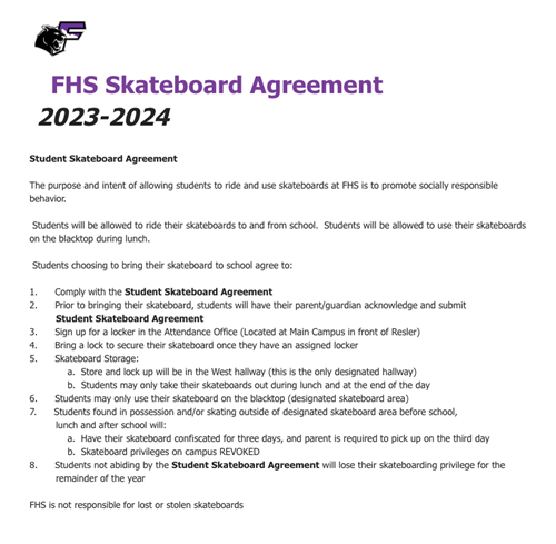 skateboard agreement 